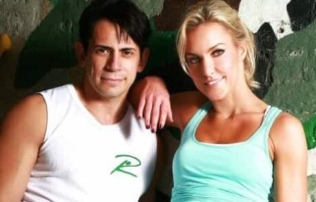 Natalie Lowe with Ricardo Ricardo Macedo with Strictly Come Dancing professional Natalie Lowe